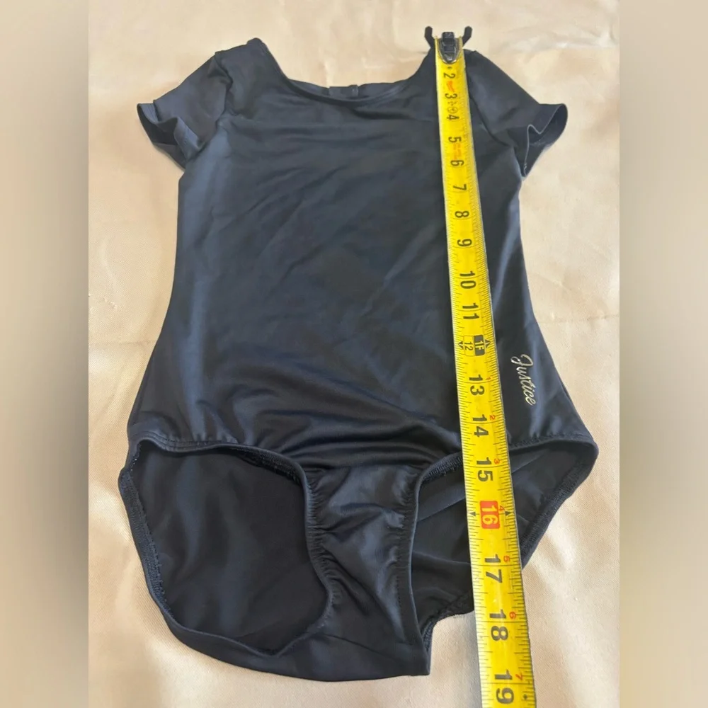 Justice Black Leotard for Kids‎ Dance Gymnastics